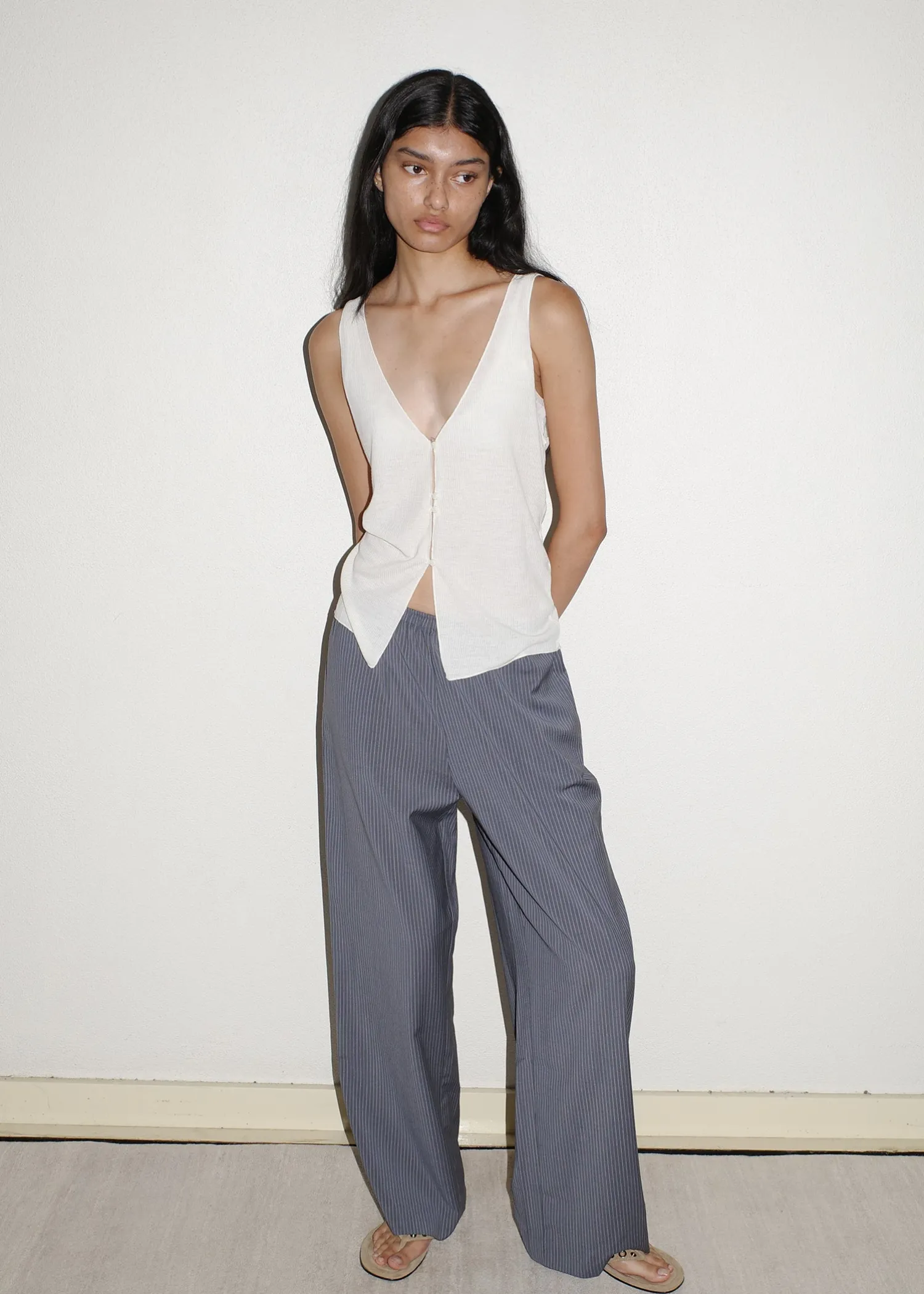 Deiji Studios JerseySeparates|Tops|Button Up Knit Tank