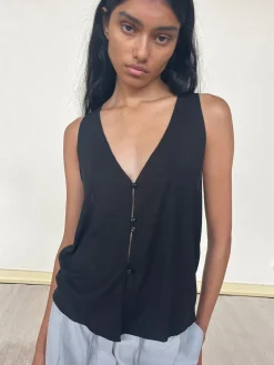 Deiji Studios JerseySeparates|Tops|Button Up Knit Tank