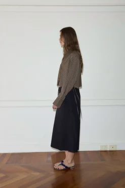 Deiji Studios Tops|Cropped Shirt Jacket
