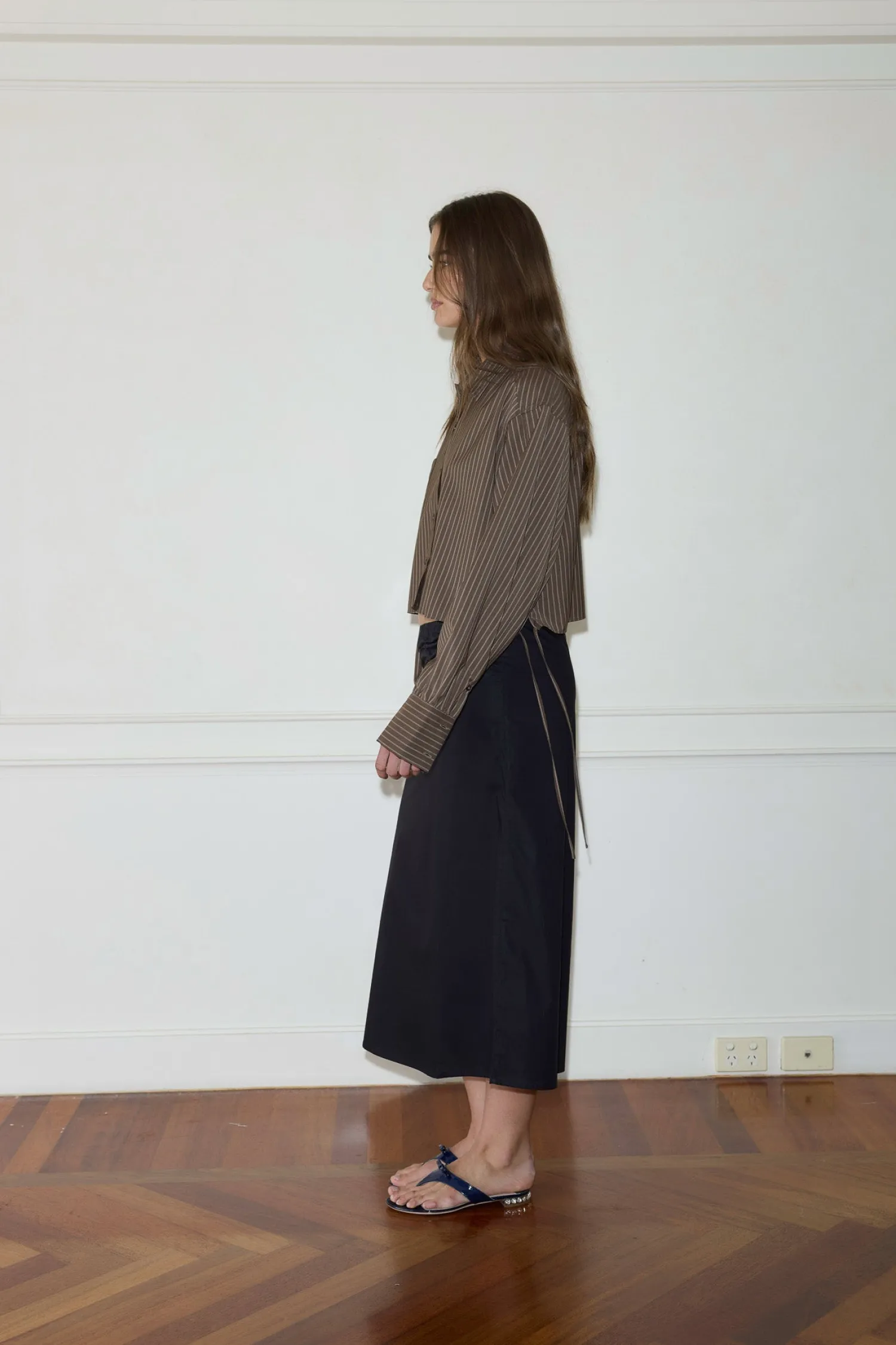 Deiji Studios Tops|Cropped Shirt Jacket