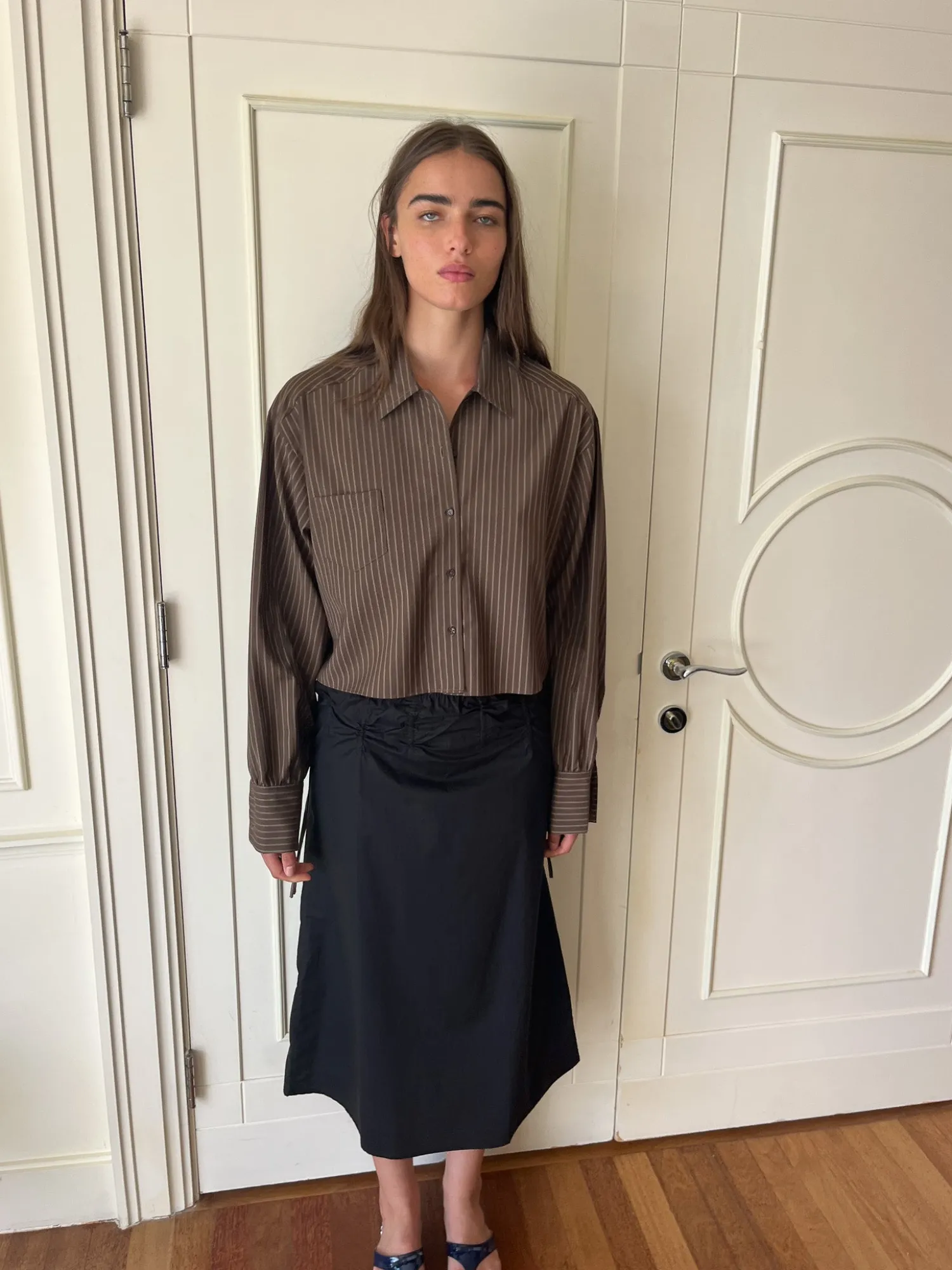 Deiji Studios Tops|Cropped Shirt Jacket