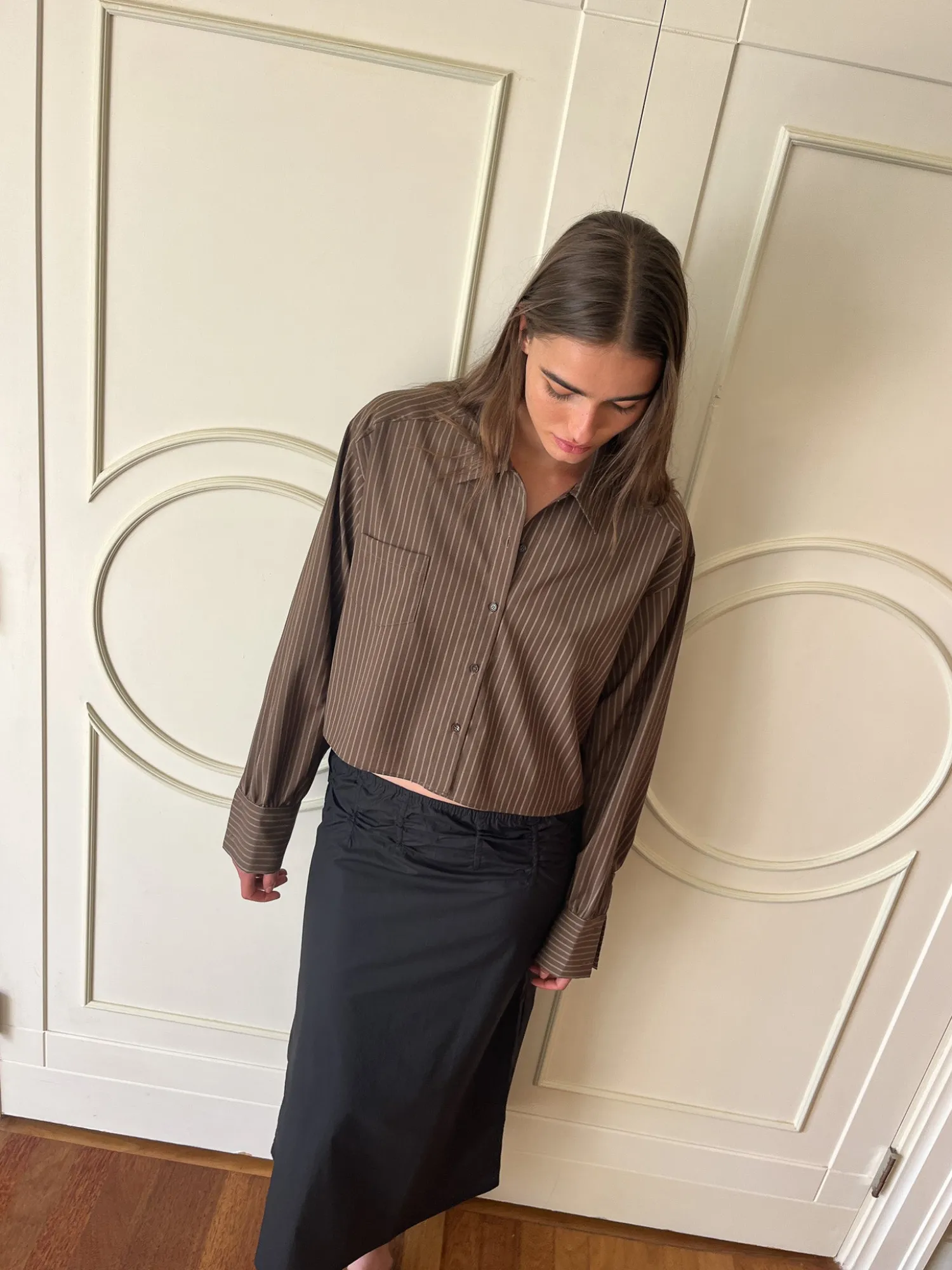 Deiji Studios Tops|Cropped Shirt Jacket