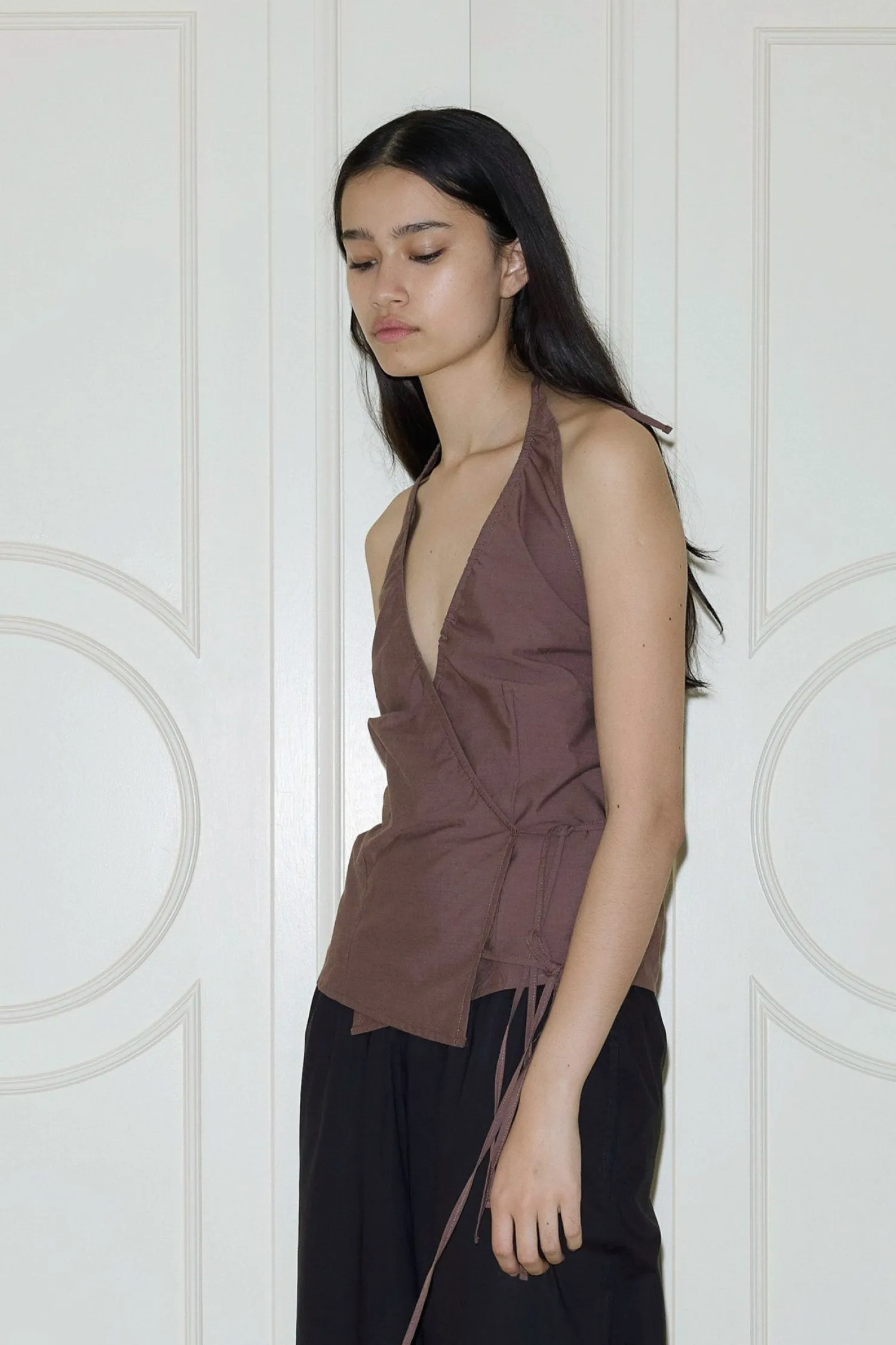 Deiji Studios Tops|Drawcord Halter