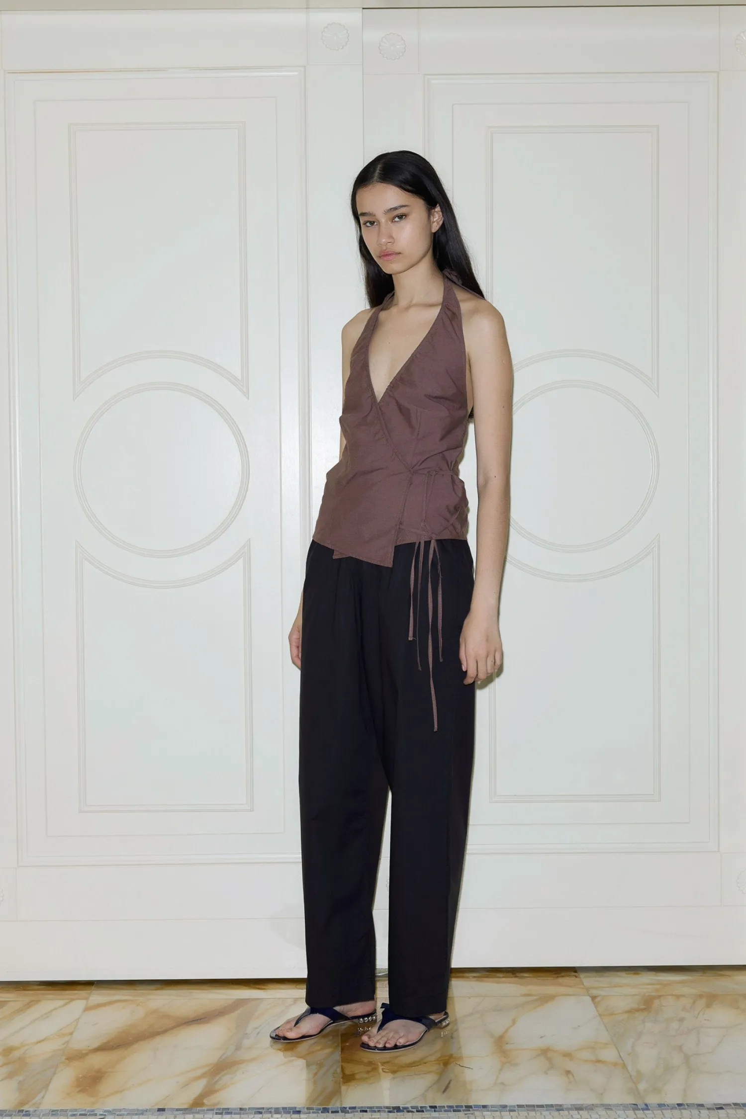 Deiji Studios Tops|Drawcord Halter