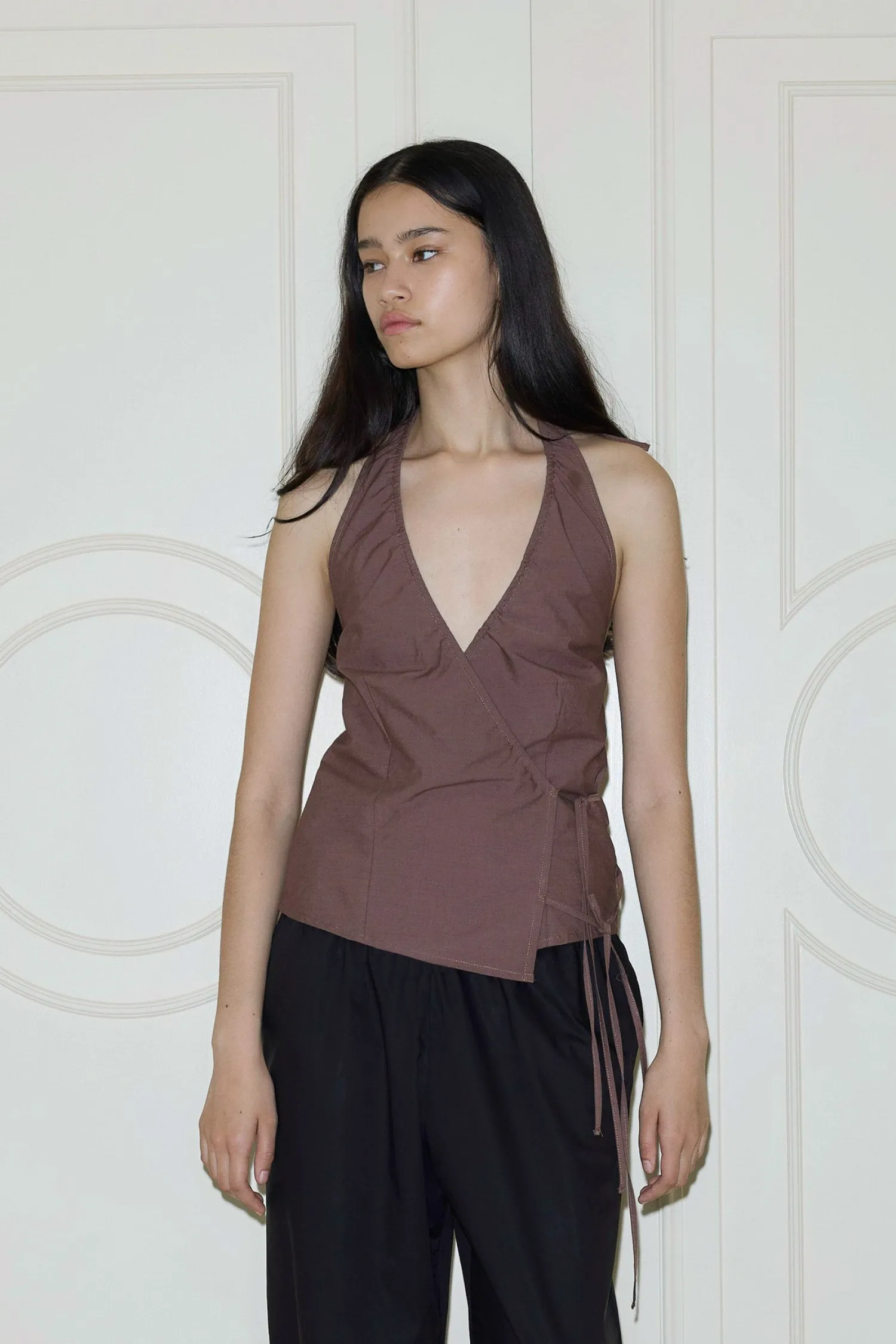 Deiji Studios Tops|Drawcord Halter