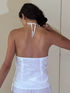 Deiji Studios Tops|Drawcord Halter