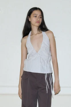 Deiji Studios Tops|Drawcord Halter