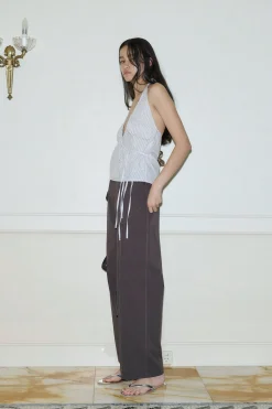 Deiji Studios Tops|Drawcord Halter