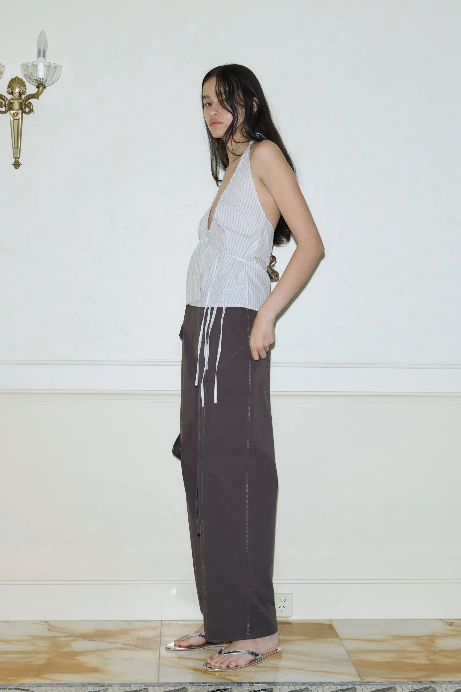 Deiji Studios Tops|Drawcord Halter