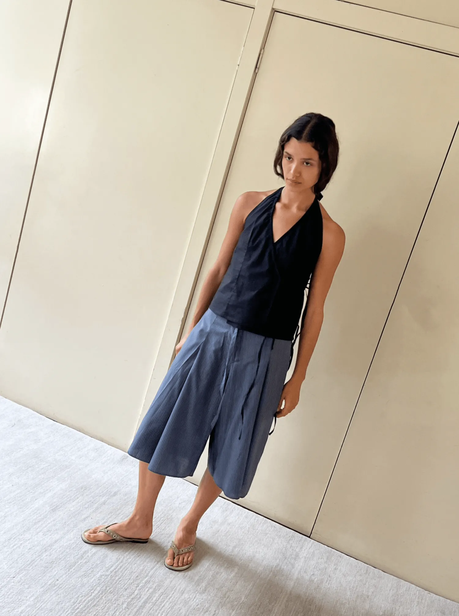 Deiji Studios Tops|Drawcord Halter