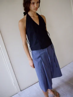 Deiji Studios Tops|Drawcord Halter