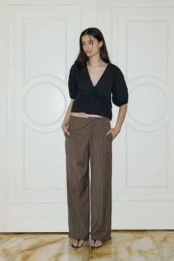 Deiji Studios Bottoms|Folded Wool Pant