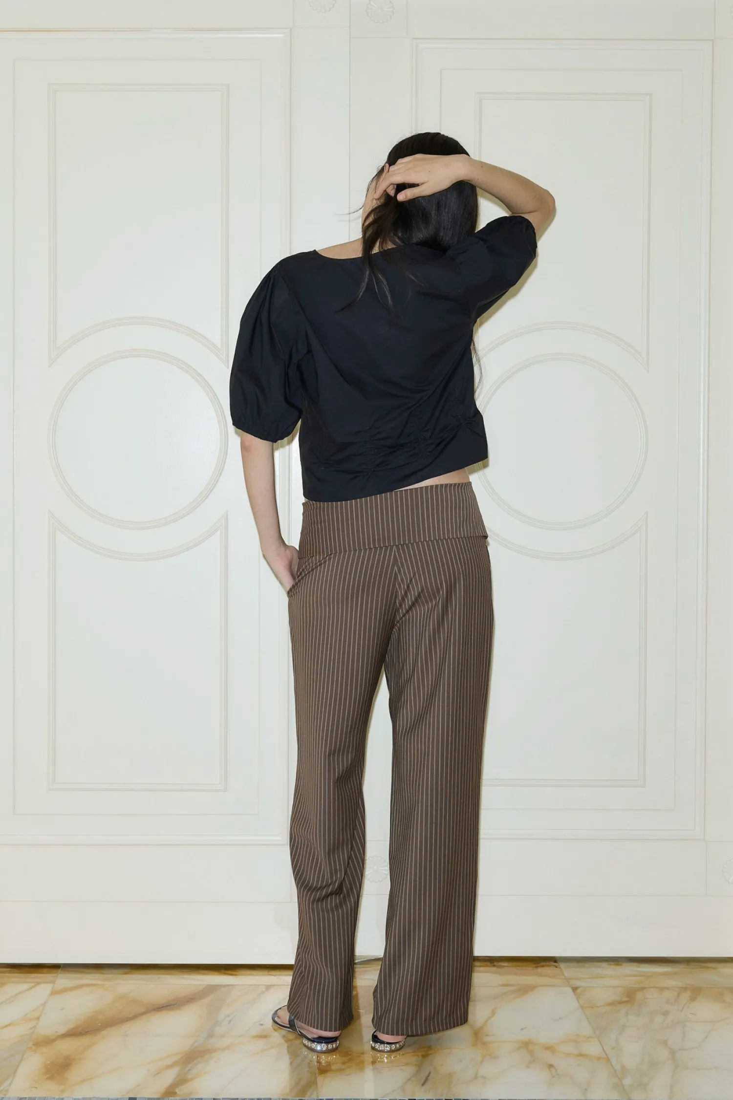 Deiji Studios Bottoms|Folded Wool Pant