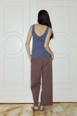 Deiji Studios Tops|Gathered Knit Tank