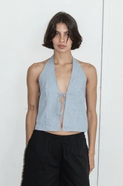 Deiji Studios Tops|Open Halter Top