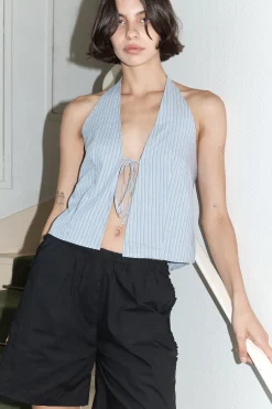 Deiji Studios Tops|Open Halter Top