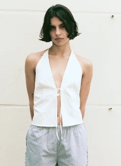Deiji Studios Tops|Open Halter Top