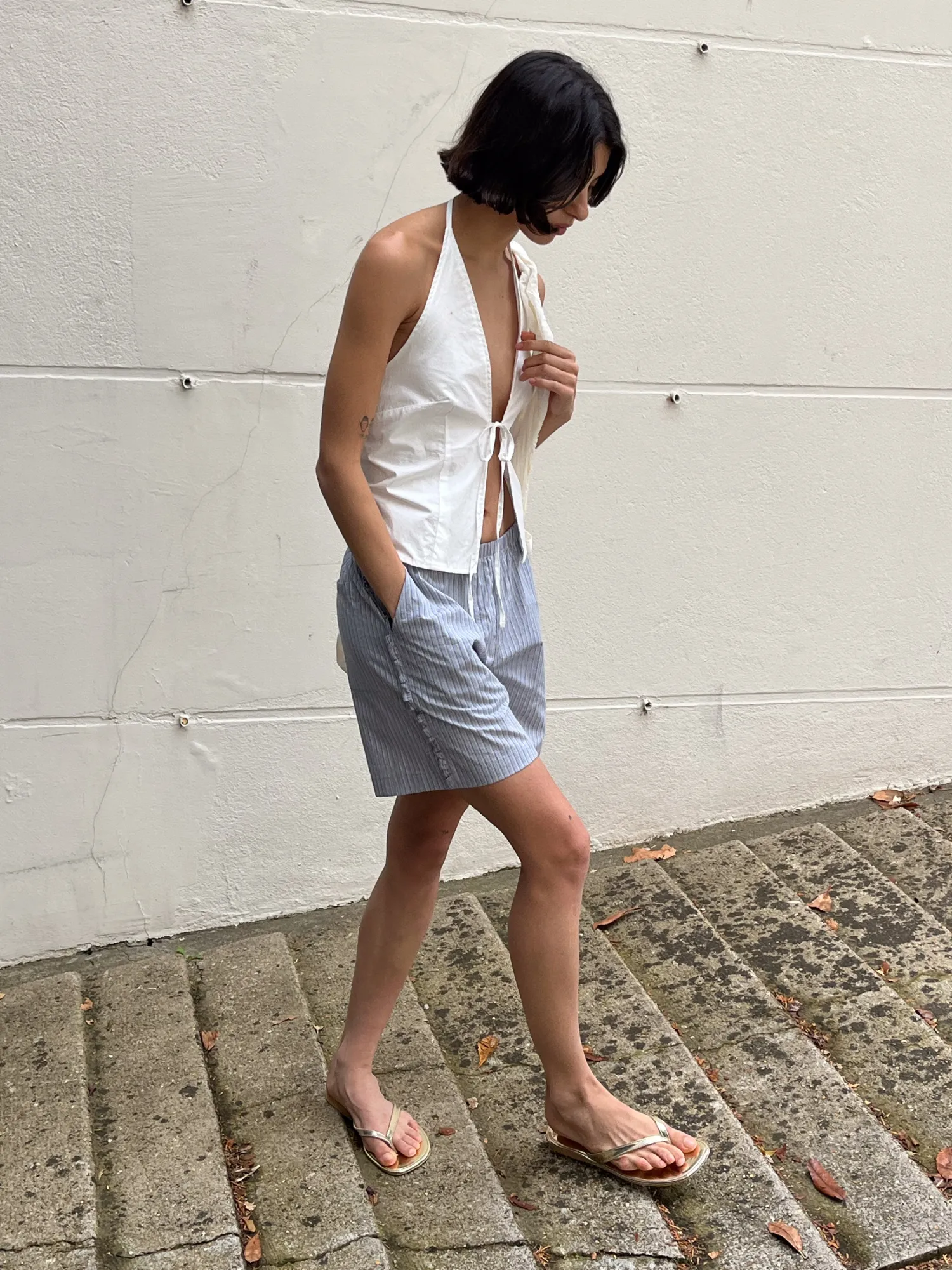 Deiji Studios Tops|Open Halter Top