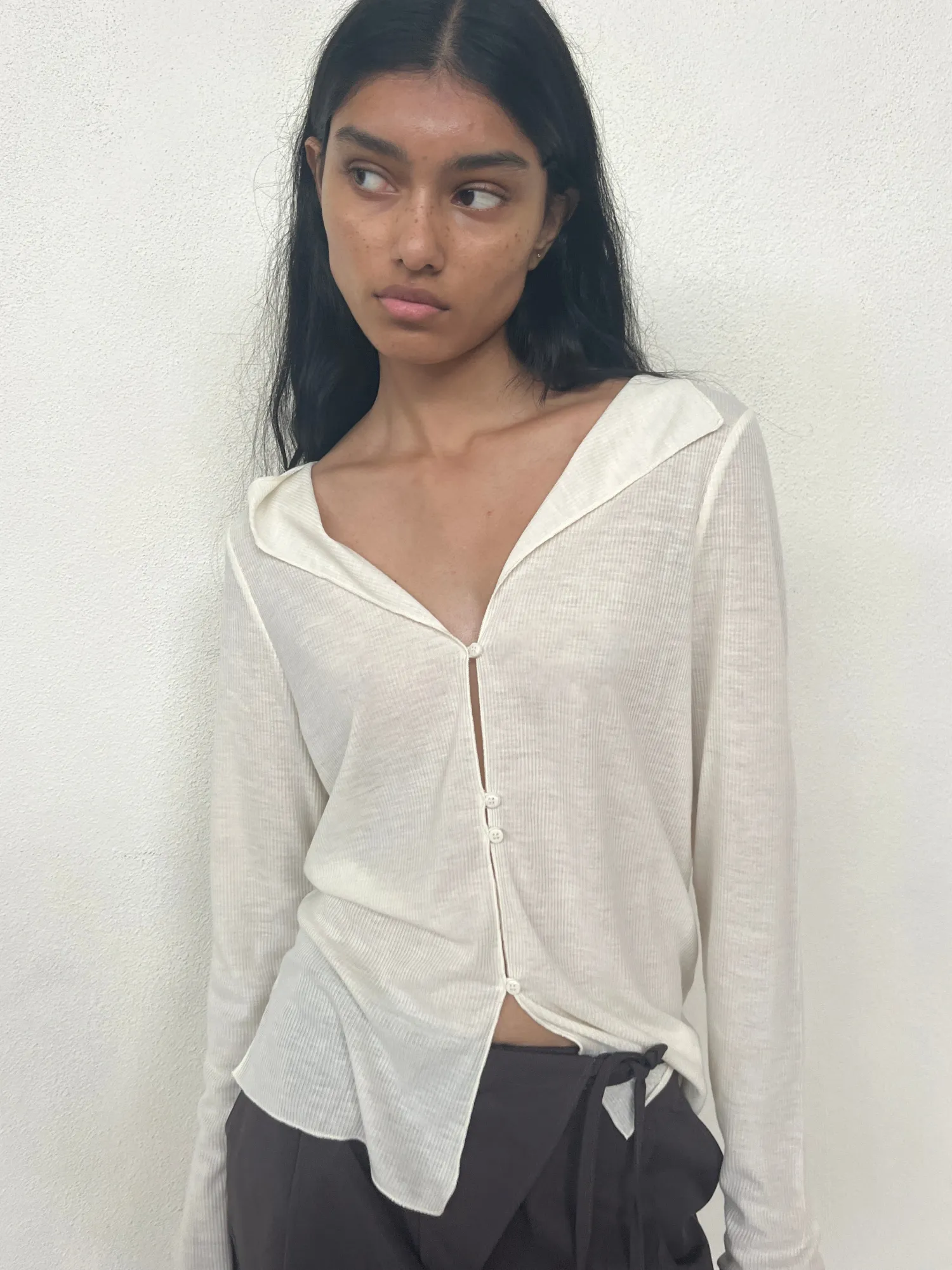 Deiji Studios JerseySeparates|Tops|Open Long Sleeve Top