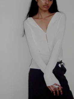 Deiji Studios JerseySeparates|Tops|Open Long Sleeve Top