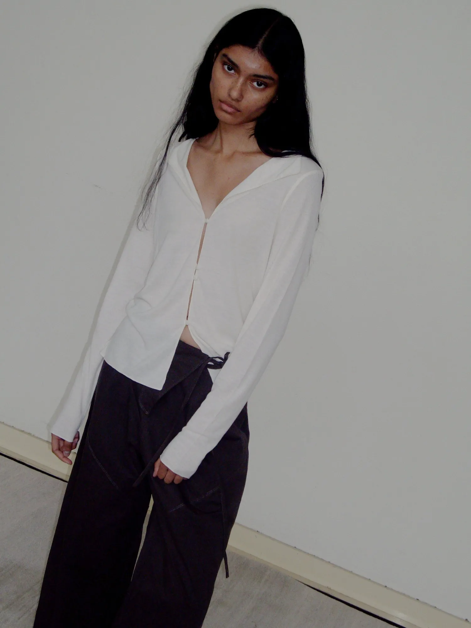 Deiji Studios JerseySeparates|Tops|Open Long Sleeve Top
