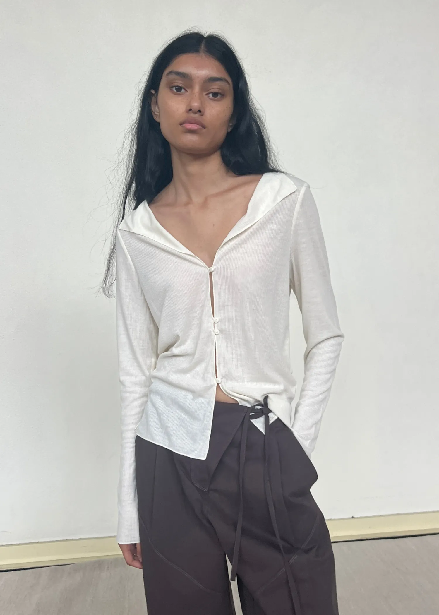 Deiji Studios JerseySeparates|Tops|Open Long Sleeve Top