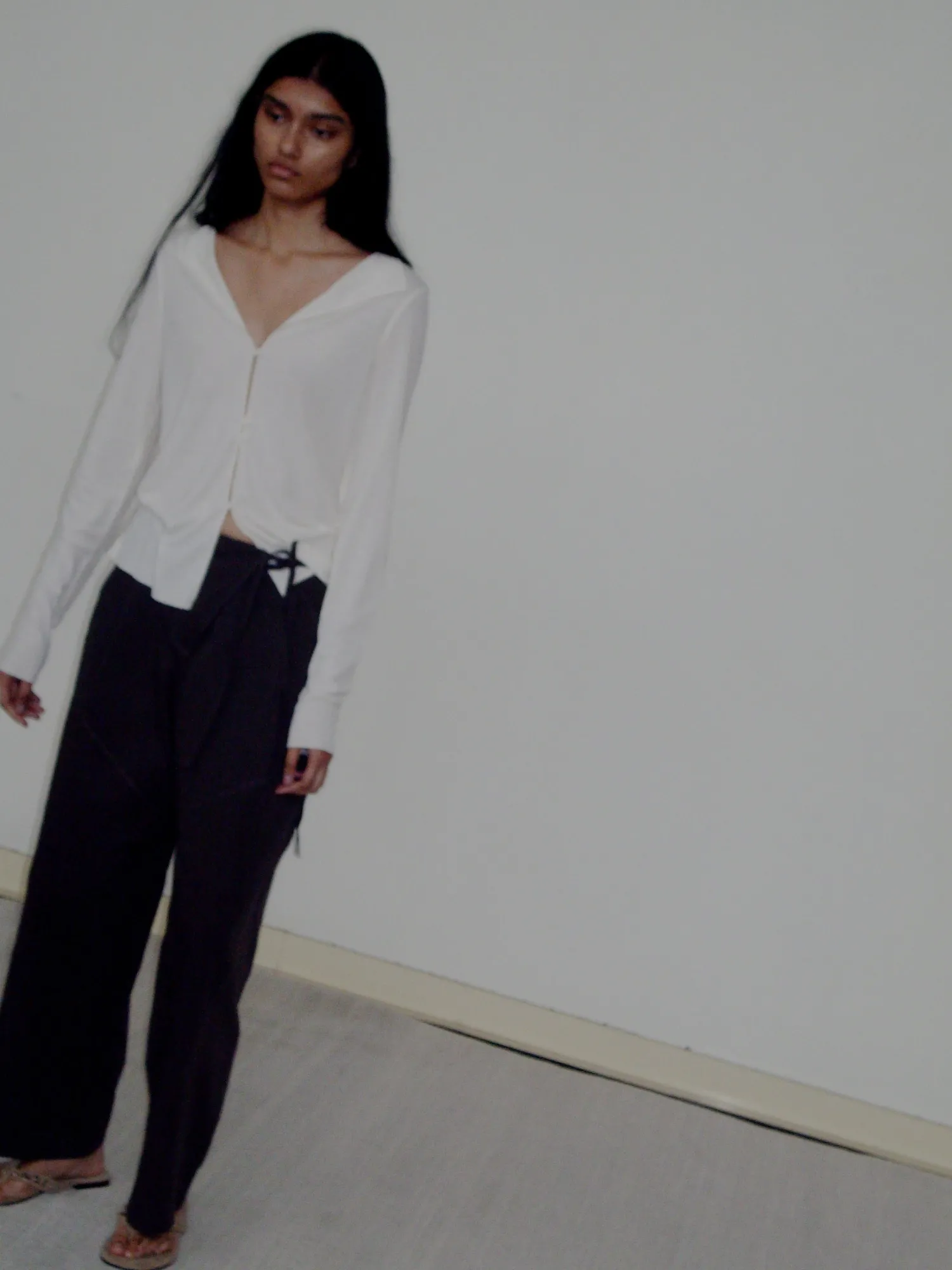 Deiji Studios JerseySeparates|Tops|Open Long Sleeve Top