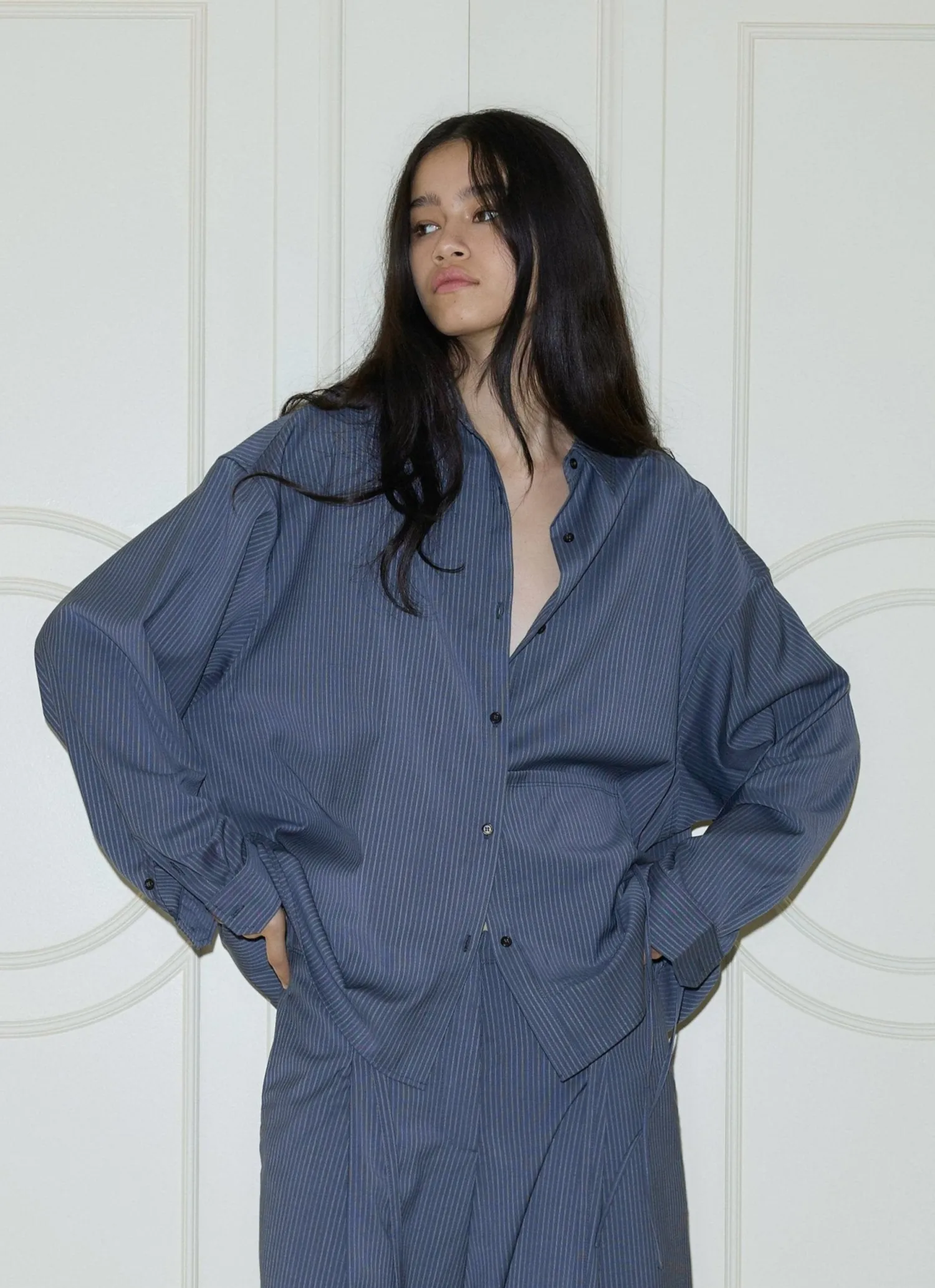 Deiji Studios Tops|Pocket Wool Shirt