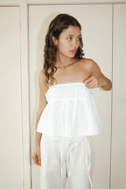 Deiji Studios Tops|the strapless cotton top