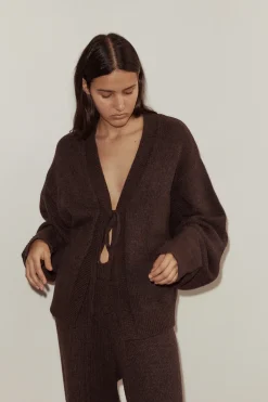 Deiji Studios Outerwear|Tops|Two Tie Front Cardigan