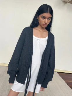 Deiji Studios Outerwear|Tops|Two Tie Front Cardigan