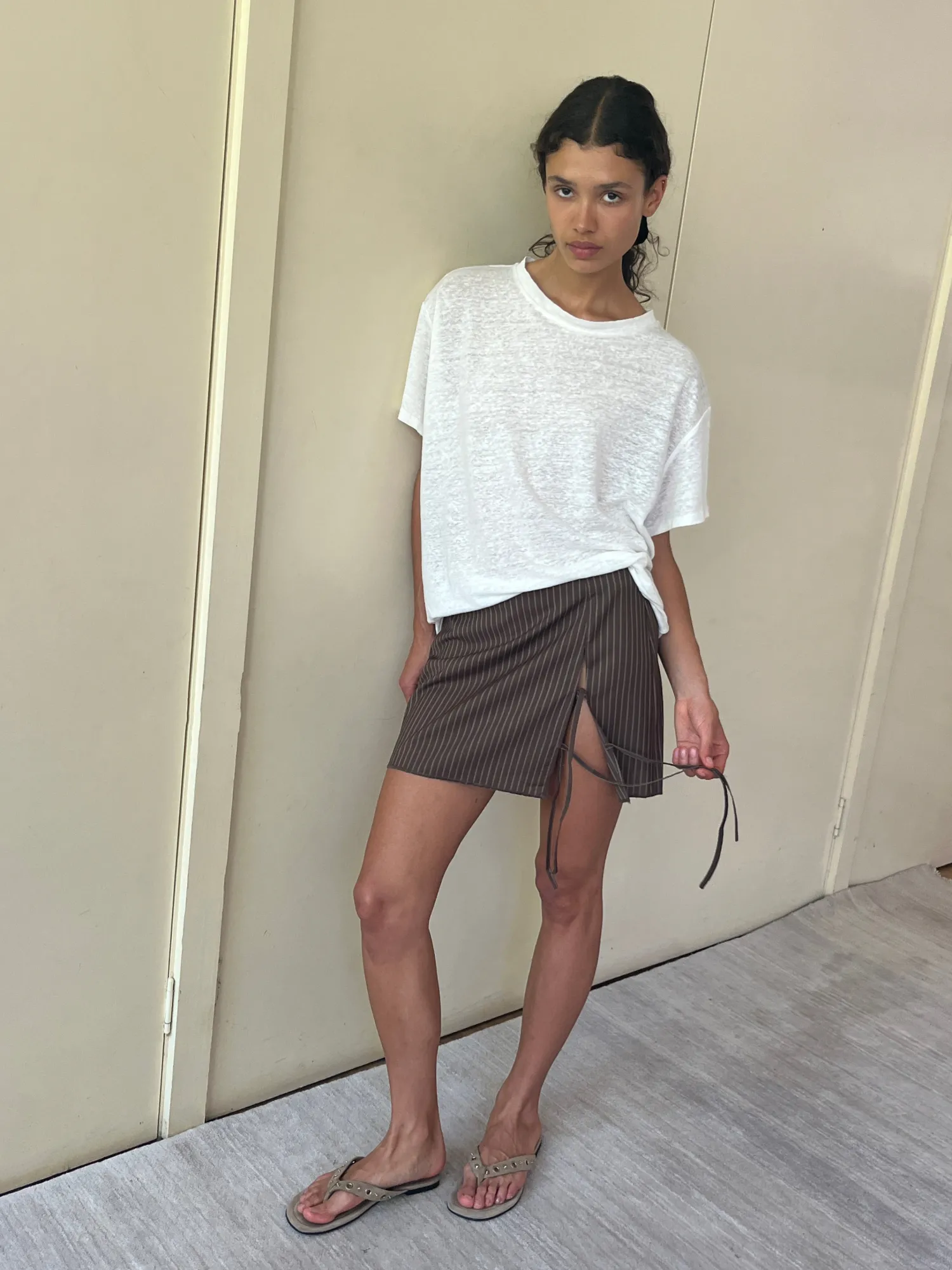 Deiji Studios Bottoms|Two Ties Skirt